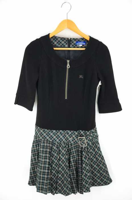 BURBERRY BLUE LABEL（バーバリーブルーレーベル） ウール切替ワンピース レディース ワンピース