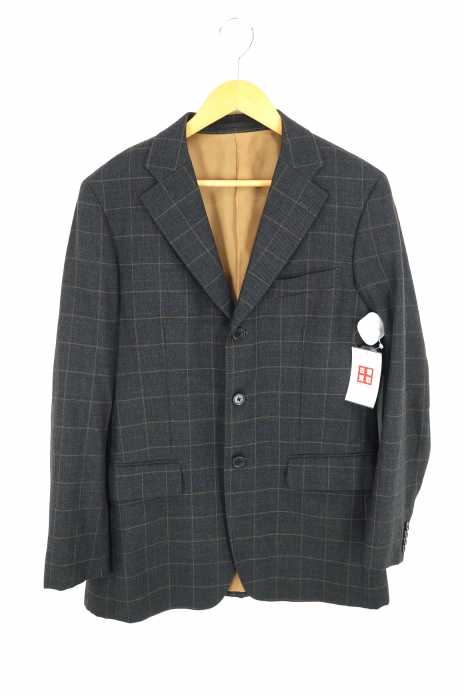 Paul Smith (ポールスミス) LESSONA社製ウール ウィンドーペーンチェックテーラードジャケット メンズ アウター