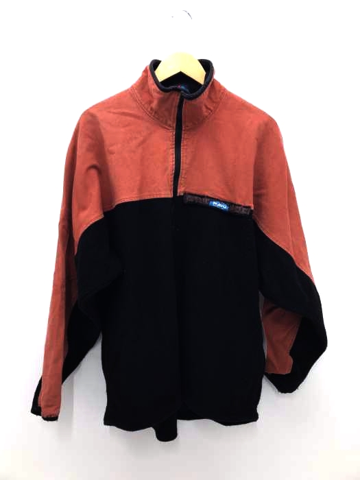 KAVU(カブー) フリース切替ハーフジップトップス メンズ トップス
