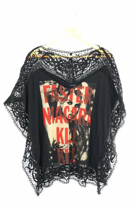 HYSTERIC GLAMOUR (ヒステリックグラマー) DESTOY ALL MONSTERS レースデザイントップス レディース トップス
