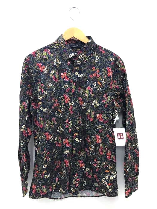 ZARA(ザラ) ボタニカル柄コットンボタンダウンシャツ メンズ トップス