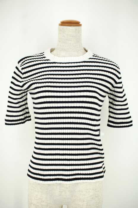 moussy (マウジー) 15SS ボーダーリブニットタイトトップス レディース トップス