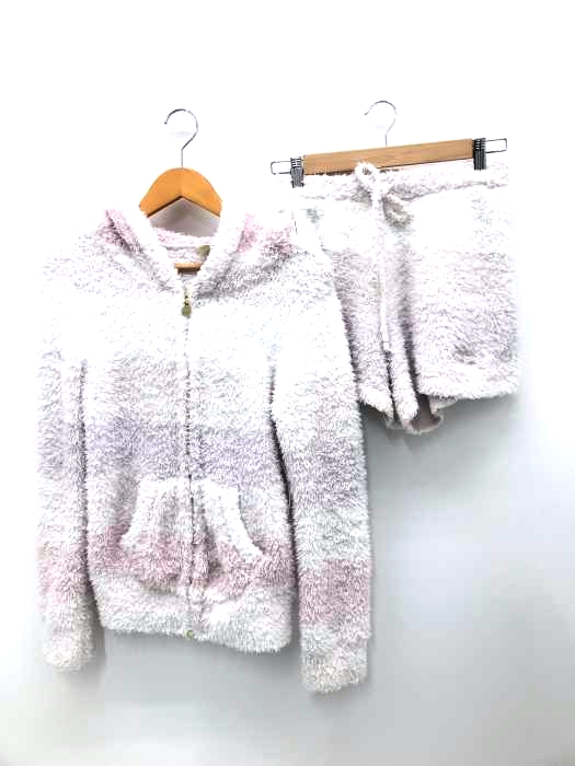 gelato pique（ジェラートピケ） 4ボーダーパーカ ボーダーショートパンツ レディース セットアップ
