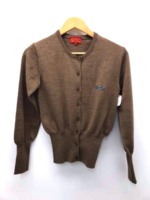 Vivienne Westwood RED LABEL（ヴィヴィアンウエストウッドレッドレーベル） ワンポイント刺繍ウールカーディガン レディース トップス