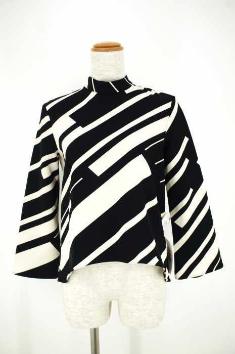 ZARA BASIC （ザラベーシック） モックネックフィッシュテールカットソー レディース トップス