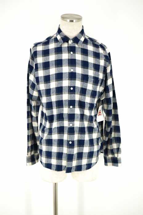 BEAUTY & YOUTH UNITED ARROWS （ビューティーアンドユースユナイテッドアローズ） インディゴ チェックネルシャツ メンズ トップス