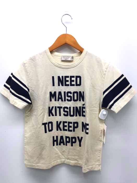 MAISON KITSUNE（メゾンキツネ） レタープリント半袖Tシャツ レディース トップス