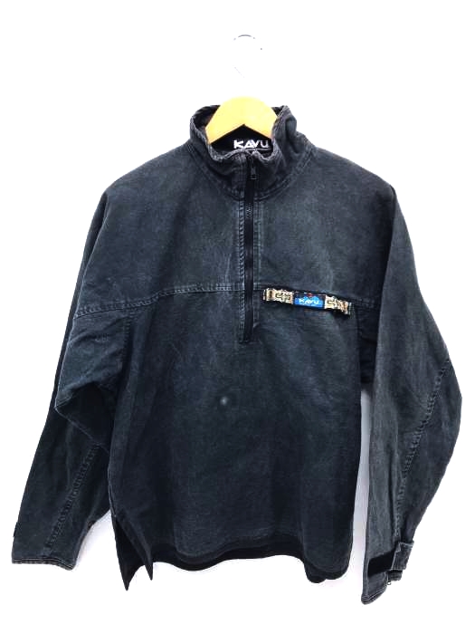 KAVU（カブー） USA製 ダック地 ハーフジッププルオーバー メンズ 