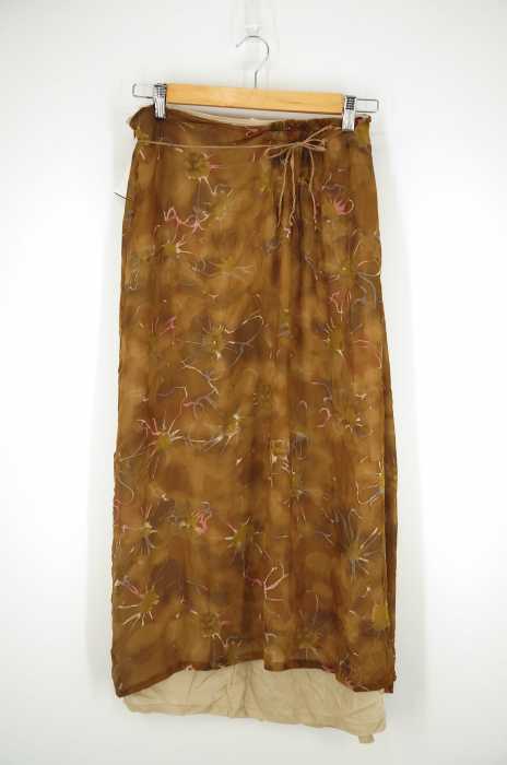 DRIES VAN NOTEN （ドリスヴァンノッテン） 総柄シルクスカート レディース スカート