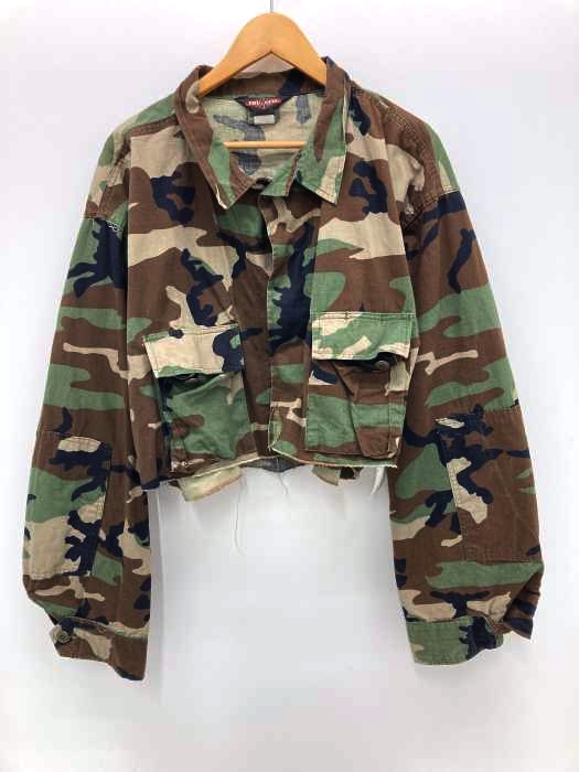 USED古着（ユーズドフルギ） ミリタリージャケットカットリメイクショートジャケット レディース アウター