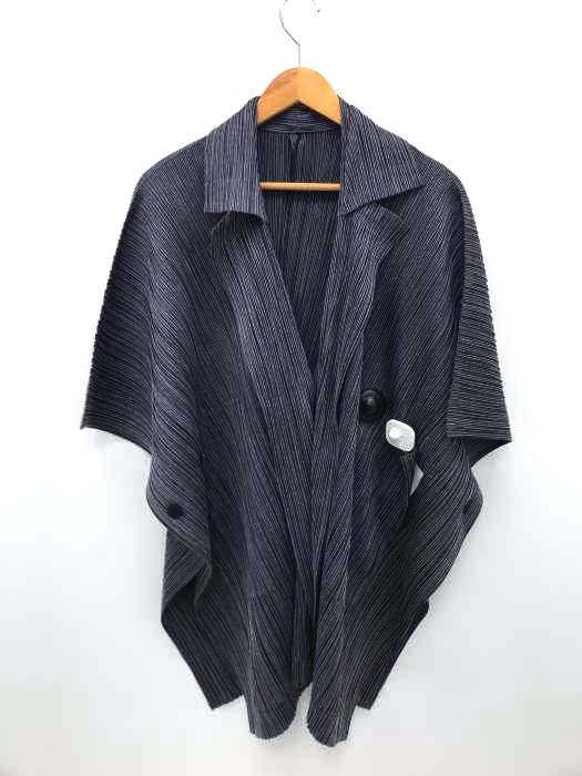 PLEATS PLEASE ISSEY MIYAKE(プリーツプリーズイッセイミヤケ) COTTON PINSTRIPE プリーツジレ レディース アウター