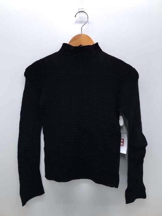ISSEY MIYAKE WHITE LABEL（イッセイミヤケ） プリーツハイネックカットソー レディース トップス
