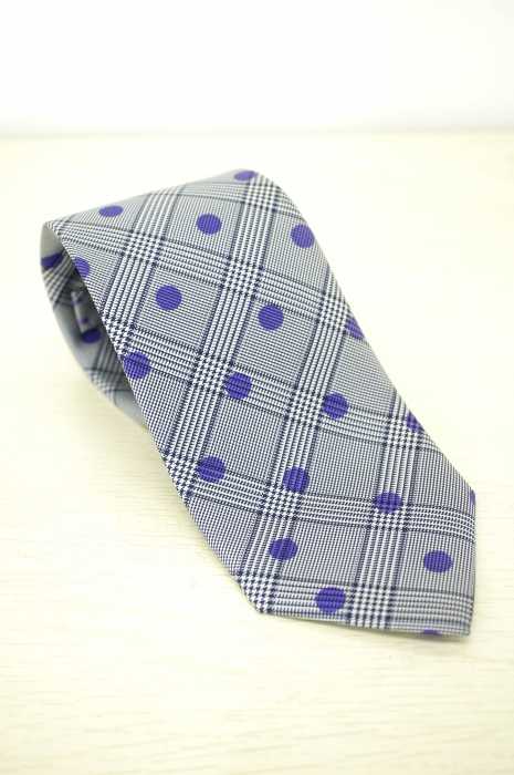 Paul Smith （ポールスミス） チェック×ドット柄シルクネクタイ メンズ ファッション雑貨