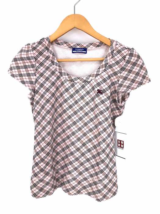 BURBERRY LONDON BLUE LABEL(バーバリーロンドンブルーレーベル) チェックカットソー レディース トップス