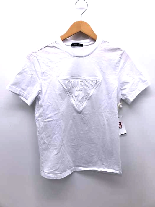 GUESS（ゲス） RUBBER TRIANGLE LOGO TEE レディース トップス