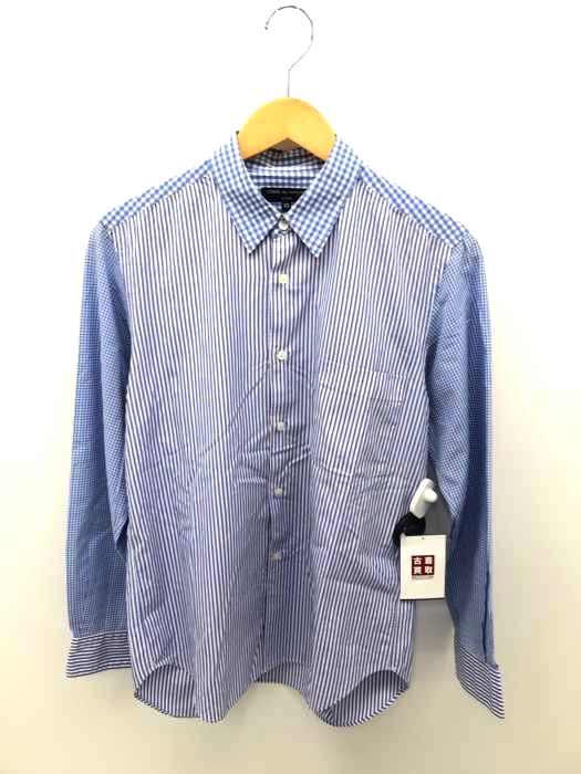 COMME des GARCONS HOMME（コムデギャルソンオム） パネル切替ストライプギンガムチェックシャツ メンズ トップス
