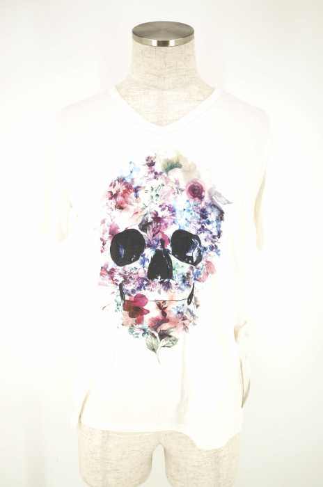 KMCDETAILS (ケイエムシー ディテイルズ) プリントVネックTシャツ メンズ トップス