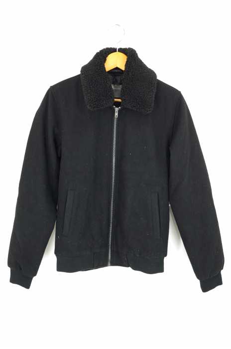 asos（エイソス） 襟ボア付ジップアップブルゾン メンズ アウター