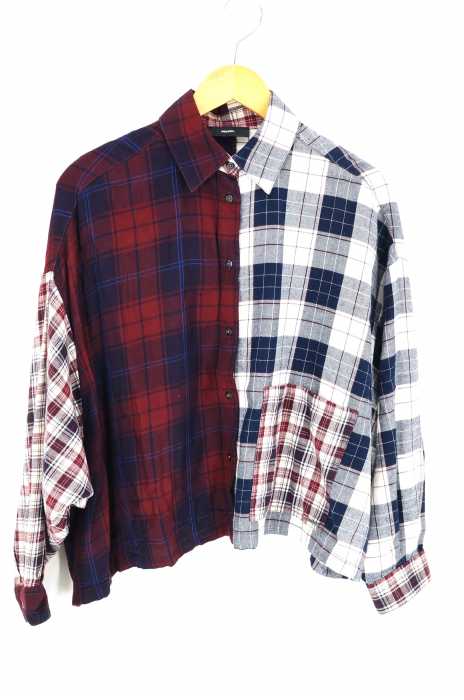 DIESEL （ディーゼル） リメイク ネルシャツ レディース トップス