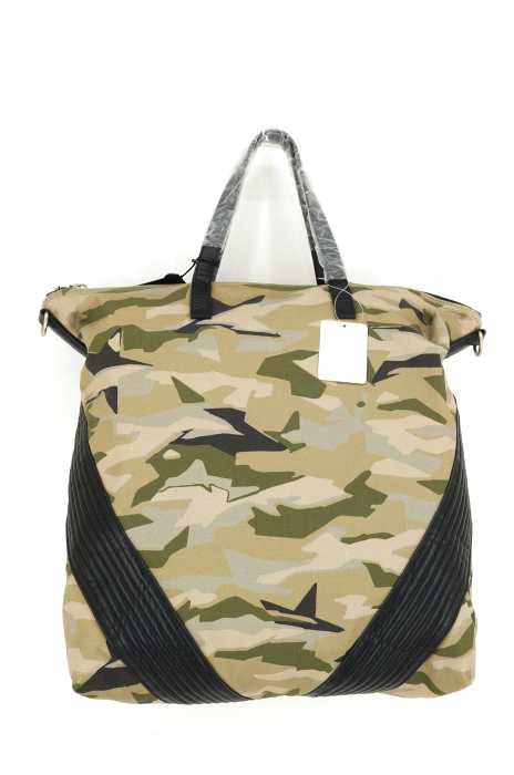 NONA9ON(ノナゴン) レザー切替カモ柄トートバッグ メンズ バッグ