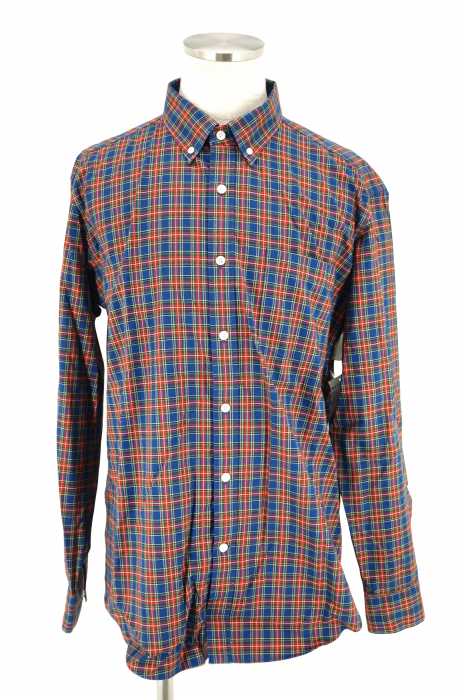 LANDS' END （ランズエンド） 長袖チェックシャツ メンズ トップス