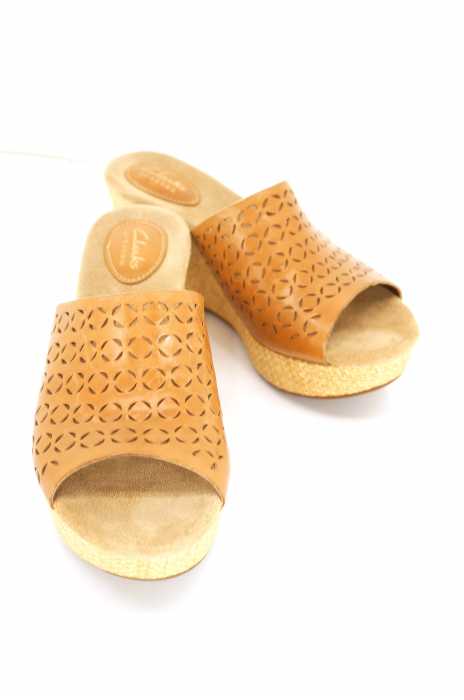 Clarks (クラークス) ウェッジソール サンダル レディース シューズ