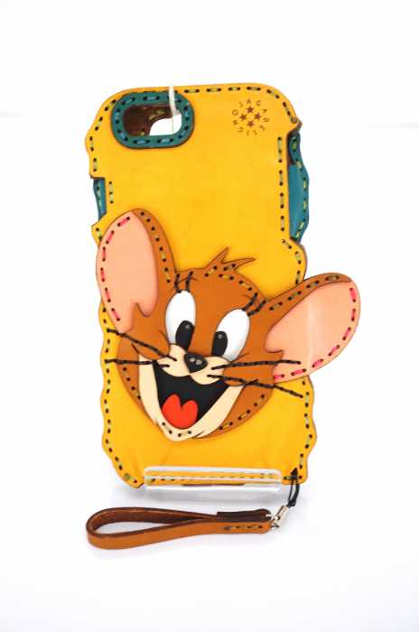 Ojaga design (オジャカデザイン) キャラクターレザースマホケース メンズ ファッション雑貨