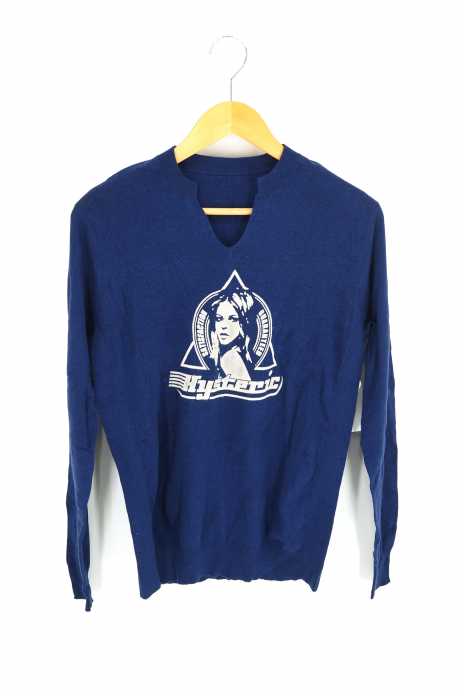 HYSTERIC GLAMOUR (ヒステリックグラマー) ガールモチーフハイゲージニット レディース トップス