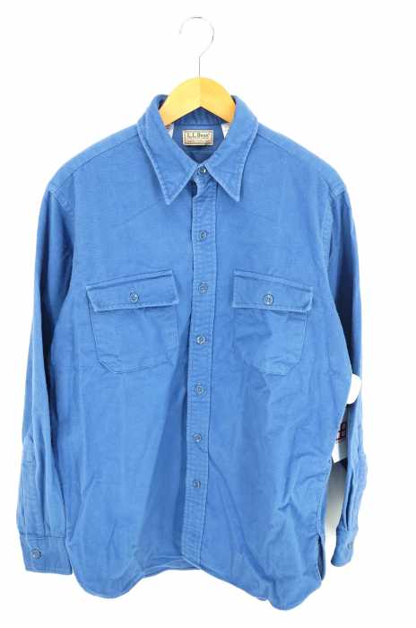 L.L.Bean (エルエルビーン) USA製 モールスキンワイドシャツ メンズ トップス