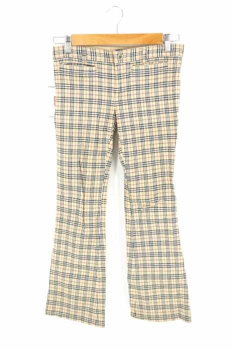 BURBERRY LONDON BLUE LABEL(バーバリーロンドンブルーレーベル) ノヴァチェック ノバチェック ストレッチフレアパンツ レディース パンツ