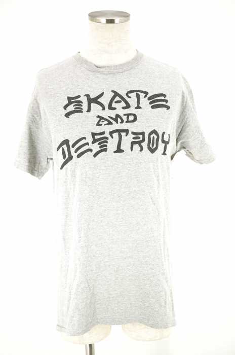 THRASHER (スラッシャー) SKATE AND DESTROY プリントTシャツ メンズ トップス