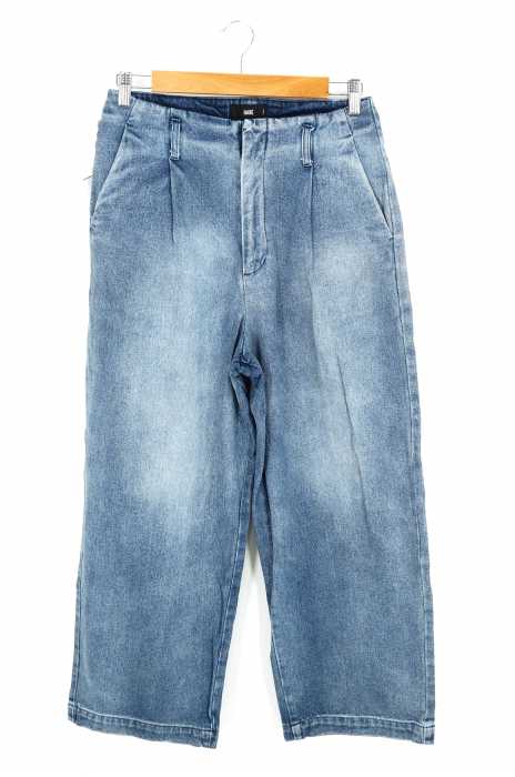 HARE (ハレ) ストーンウォッシュ加工ワイドデニムスラックス メンズ パンツ