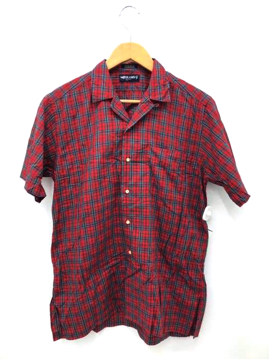BEAMS　F（ビームスエフ） チェック柄半袖シャツ メンズ トップス