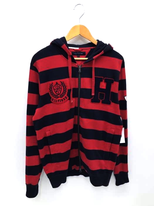 TOMMY HILFIGER（トミーヒルフィガー） ロゴ刺繍ジップアップパーカー メンズ トップス