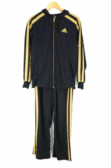 adidas(アディダス) ジップアップフードパーカー ラインパンツ セットアップ メンズ セットアップ