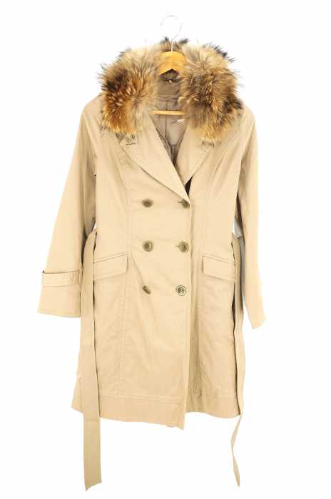 UNITED ARROWS （ユナイテッドアローズ） 襟ファー付トレンチコート  