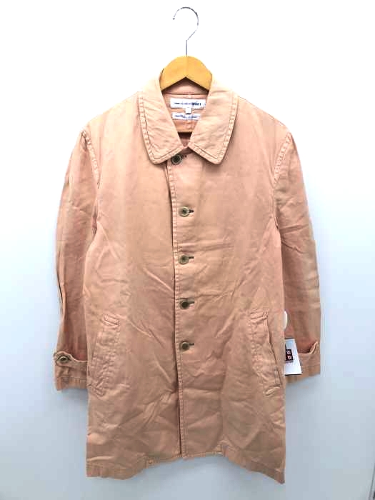 COMME des GARCONS SHIRT（コムデギャルソンシャツ） ブリーチ加工コットンショップコート メンズ アウター