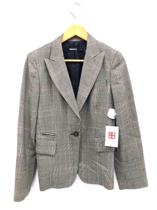 DKNY(ダナキャランニューヨーク) チェック柄テーラードジャケット レディース アウター