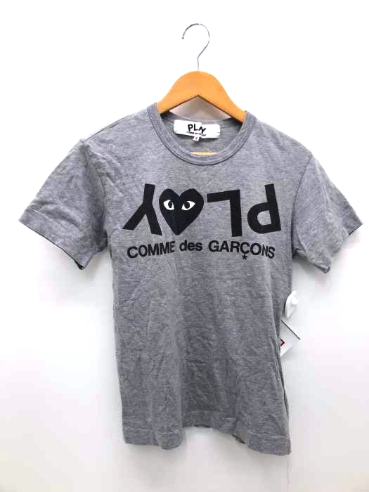 PLAY COMME des GARCONS（プレイコムデギャルソン） AD2013 PLAYロゴ ブラックハート クルーネックTシャツ レディース トップス