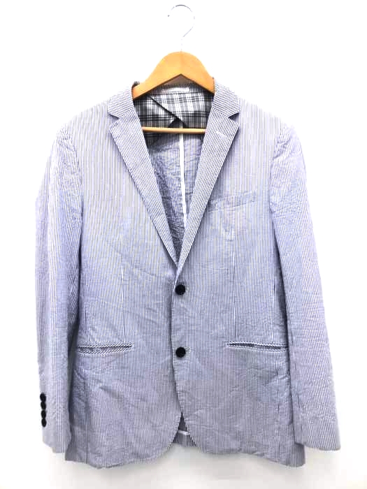 BURBERRY BLACK LABEL（バーバリーブラックレーベル） 2Bシアサッカージャケット メンズ アウター