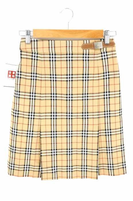 BURBERRY LONDON BLUE LABEL（バーバリーロンドンブルーレーベル） ノヴァチェック ノバチェック ベルトデザインタイトスカート レディース スカート