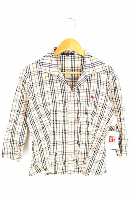 BURBERRY LONDON（バーバリーロンドン） ノヴァチェック ノバチェック刺繍スキッパーシャツ レディース トップス
