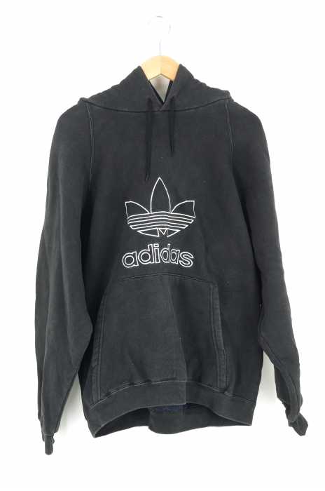 adidas （アディダス） 90S 国旗刺繍タグ トレフォイル刺繍プルオーバーパーカー メンズ トップス