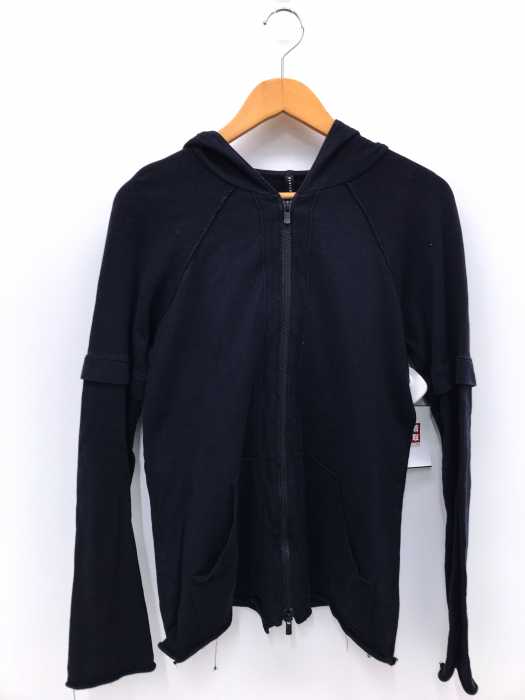 BLACK BARRETT by Neil Barrett（ブラックバレットバイニールバレッド） カットオフデザインジップアップパーカー メンズ トップス