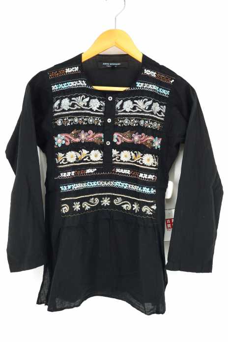 JUNYA WATANABE COMME des GARCONS （ジュンヤワタナベコムデギャルソン） AD2004 ビーズ装飾デザインシャツ レディース トップス
