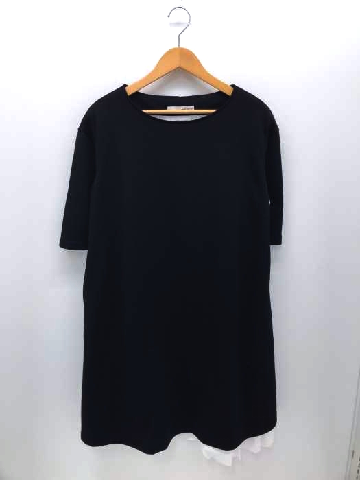 petite robe noire（プティローブノアー） 五分袖 レイヤードワンピース レディース ワンピース