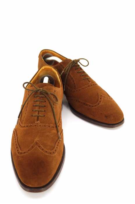 GRENSON(グレンソン) 英国製 スエードウイングチップシューズ メンズ シューズ