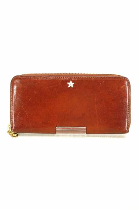 USED古着 (ユーズドフルギ) ITALY LEATHER ラウンドジップ メンズ 財布・ケース