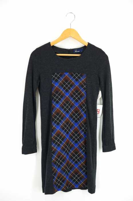 FRED PERRY (フレッドペリー) フロント切替ニットワンピース レディース ワンピース
