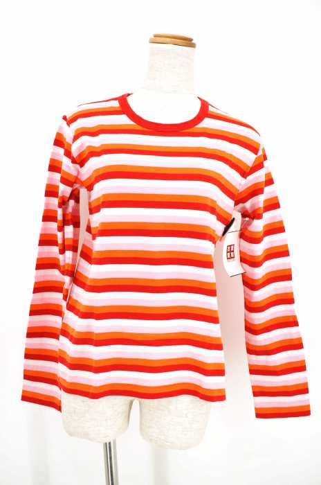 agnes b. (アニエスベー) マルチボーダークルーネックカットソー レディース トップス
